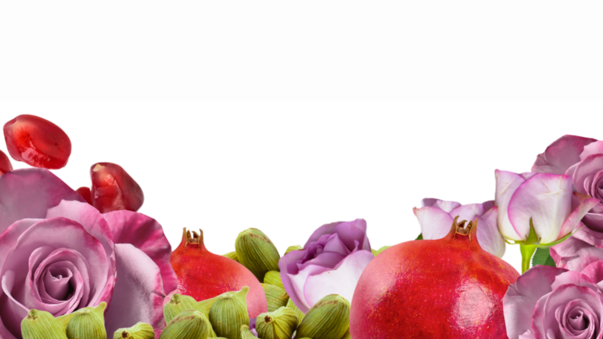 Premium Ingredients of Persian Rose Pomegranate and Cardamom